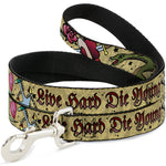 Dog Leash - Live Hard Die Young Tan