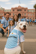 Load image into Gallery viewer, Parisian Pet 'Team Argentina' Jersey for Dogs & Cats – Perfect Soccer Fan Apparel, Blue and White
