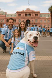 Parisian Pet 'Team Argentina' Jersey for Dogs & Cats – Perfect Soccer Fan Apparel, Blue and White