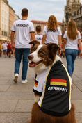 Load image into Gallery viewer, Parisian Pet 'Team Germany' - Jersey, Dog Sports Jersey for Soccer Fans, Germany Flag Dog Shirt for Dogs & Cats, Black
