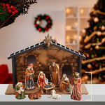 Kurt Adler 3.5-5-Inch Porcelain 11-Piece Nativity Set