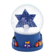 Kurt Adler 100MM Musical Hanukkah Star of David Waterglobe