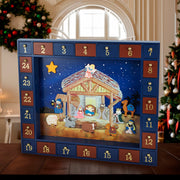 Kurt Adler 16.75-Inch Nativity Advent Calendar, 25 Pieces