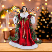 Kurt Adler 14-Inch Fabric Mache Angel Tree Topper