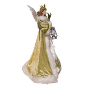 Kurt Adler 16-Inch Mistletoe Kisses Angel Tree Topper