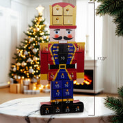 Kurt Adler 17.3-Inch Wooden Nutcracker Advent Calendar