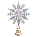 Kurt Adler 12.75-Inch Iridescent Snowflake Tree Topper
