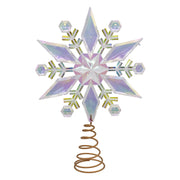 Kurt Adler 12.75-Inch Iridescent Snowflake Tree Topper