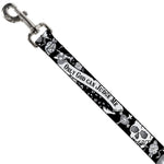 Dog Leash - Only God Can Judge Me Black/White