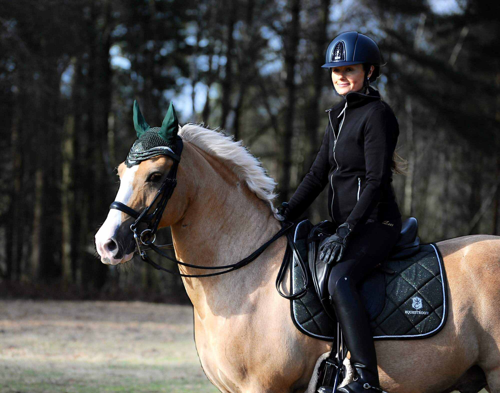 Jade Green Saddle Pad Set