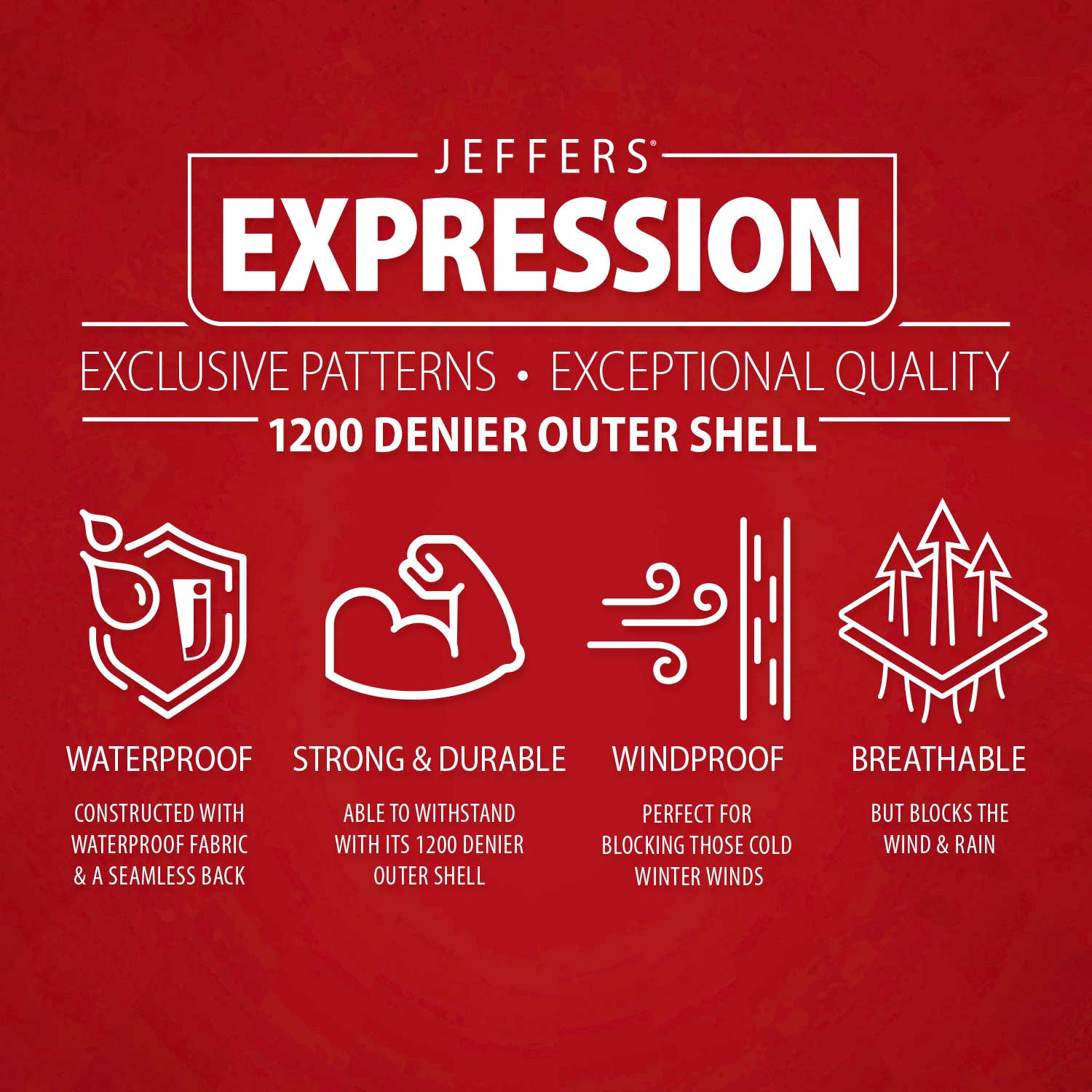 Jeffers Expression 1200 Denier Standard Neck Turnout Horse Blanket, 240 Gram