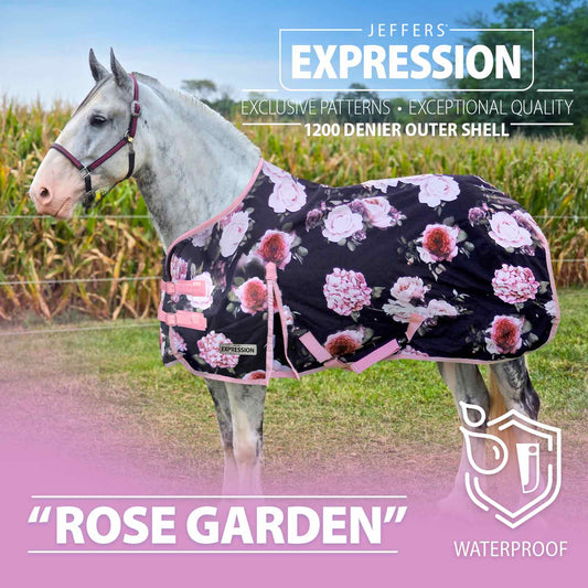 Jeffers Expression 1200D Draft Horse Turnout Blanket, 240 g | Waterproof, Breathable & Safe Design