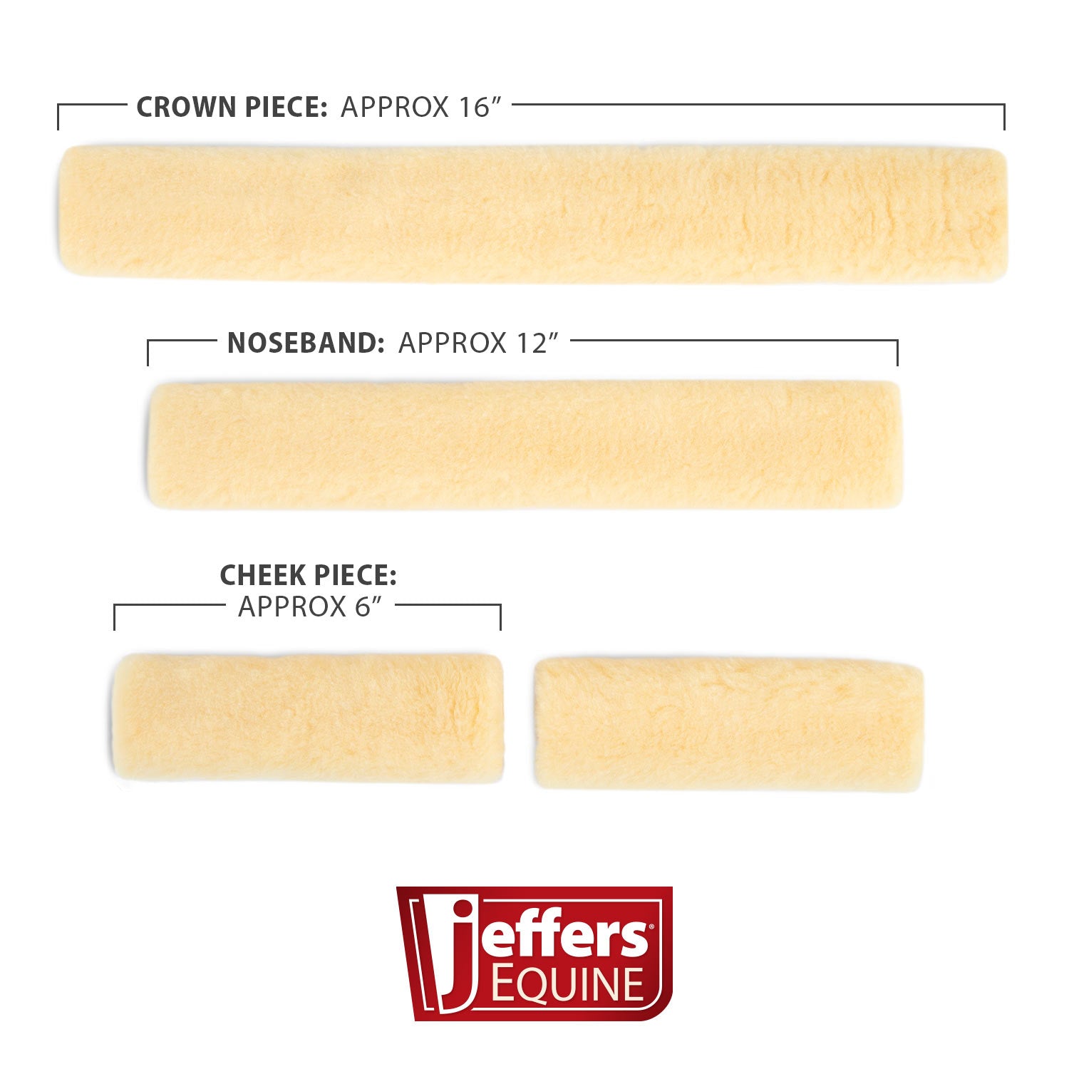 Jeffers Horse Fleece Halter Tube, 4 Piece Comfort Set