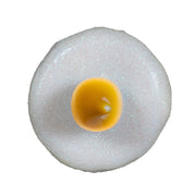 Kurt Adler 19.63-Inch Battery Operated Red Glittered Candle with Warm White LED Flicker Flame