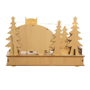 Kurt Adler 7-Inch  Battery-Operated Wooden Light Up Camping Scene