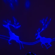 Kurt Adler 5-Inch Battery-Operated USB Night Light Projector with Red Base