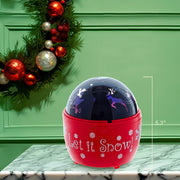 Kurt Adler 5-Inch Battery-Operated USB Night Light Projector with Red Base