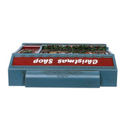 Kurt Adler enchanting 8.375-Inch Battery Operated USB LED Lighted Christmas Shop With Spinning Glitter Water