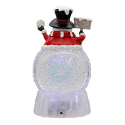 Kurt Adler 9.25-Inch Battery Operated USB Christmas Snowman Water Globe