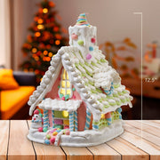 Kurt Adler 12.5-Inch Battery-Operated Light Up Pastel Gingerbread House