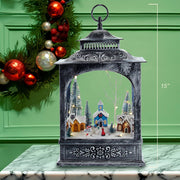 Kurt Adler 15-Inch  Battery-Operated LED Musical Christmas Village Lantern