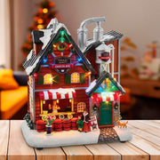 Kurt Adler 10.63-Inch Battery-Operated Light Up Musical Chocolate Factory