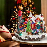 Kurt Adler 9.25-Inch Light Up Musical Christmas Village