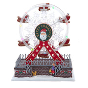 Kurt Adler Battery Operated Musical Animated Santa Ferris Wheel