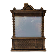 Kurt Adler  5.84-Inch Battery Operated Lighted Santa Fireplace Water Lantern House