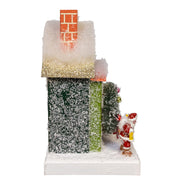 Kurt Adler 7.5-Inch Battery Operated LED Lighted Green Paper House Table Piece