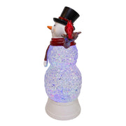 Kurt Adler 11.42-Inch Battery Operated LED Swirl Glitter Snowman