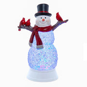 Kurt Adler 11.42-Inch Battery Operated LED Swirl Glitter Snowman