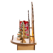 Kurt Adler 7.9-Inch Battery-Operated Light Up Ski Resort Village