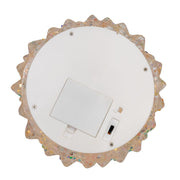 Kurt Adler 15.5-Inch Battery Operated LED Silver Iridescent Tabletop Christmas Tree