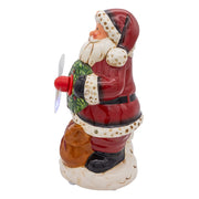 Kurt Adler 10-Inch Battery Operated Musical Santa Table Piece with Digital Propeller