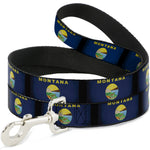 Dog Leash - Montana Flags2