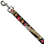 Dog Leash - Only God Can Judge Me Black