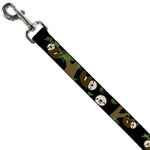 Dog Leash - Sloth Face/Hanging Black