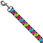Dog Leash - Glaze Donut Expressions Black