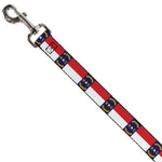 Dog Leash - North Carolina Flag Continuous Repeat