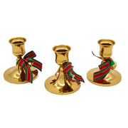 Kurt Adler 3-Inch Candleholder 3-Piece Set