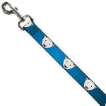 Dog Leash - Polar Bear Repeat Black/Blue Fade