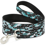 Dog Leash - Grunge Bricks Green