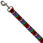 Dog Leash - Arrows Black/Multi Color