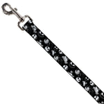 Dog Leash - Nightmare Before Christmas Jack Expressions/Scary Teddy/Killer Duck Collage Black/White