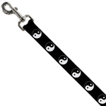 Dog Leash - Yin Yang Symbol Black/White