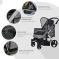 Load image into Gallery viewer, Travel Pet Stroller with Adjustable Handlebar
