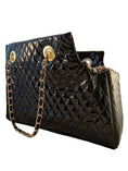 Load image into Gallery viewer, Kate Quilted Carrier, Black Patent 
