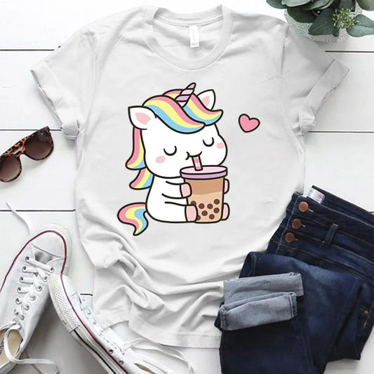 Boba Tea Unicorn T-Shirt 