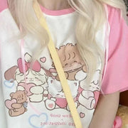 Kawaii Hearts Club Animals T-Shirt 